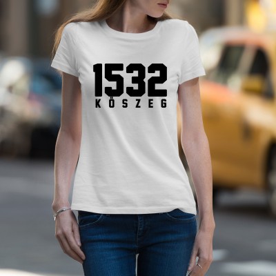 1532 Kőszeg női póló fehér