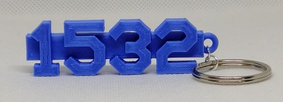 3D nyomtatott kulcstartó 1532
